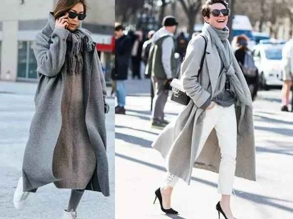 灰色大衣搭配指南 穿出你的冬日高级感